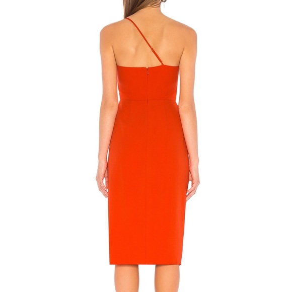 Lovers and Friends - Lazo Midi Dress - Blood Orange NWT - Picture 3 of 3